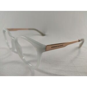 Armani Exchange AX 3104 8160 Frosted White Rose Gold Eyeglass Frames 53-19-140